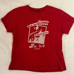 Brandy Melville red band baby tee